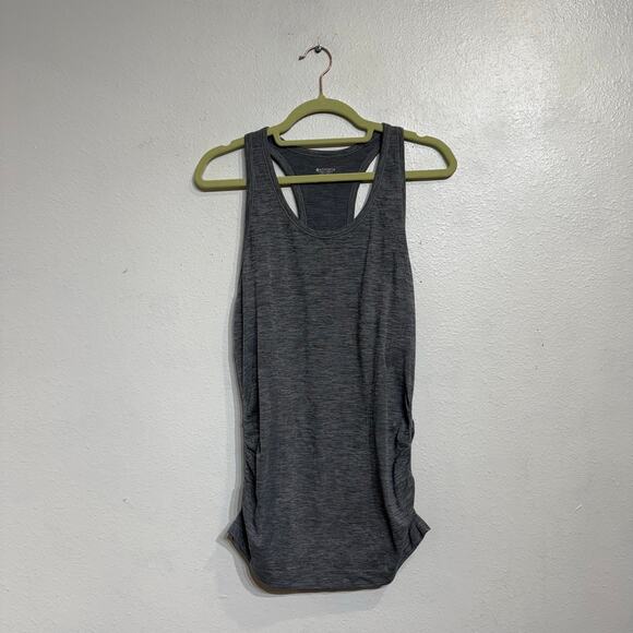Athleta Gray Speedlight Seamless Ruched Tank Top  Sz S - Picture 2 of 10